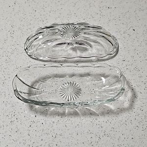 🍌🍨Set of 2 Vintage Anchor Hocking Banana Split Dishes